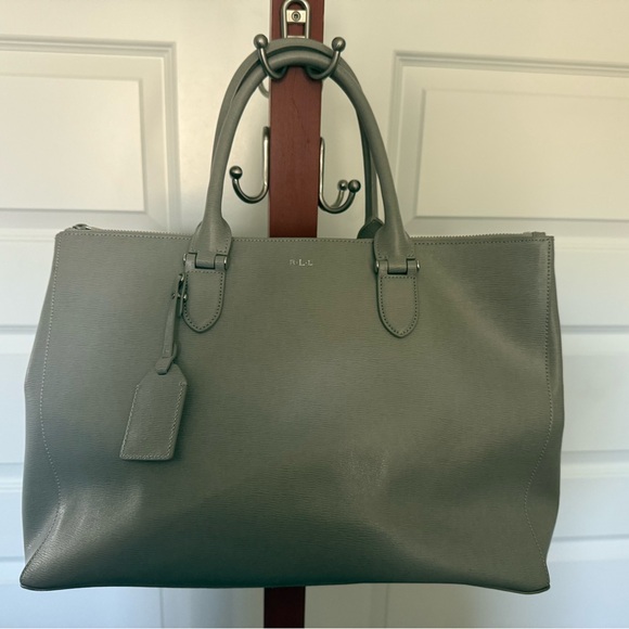Ralph Lauren Gray Laptop Bag with Structured Design - Picture 1 of 2
